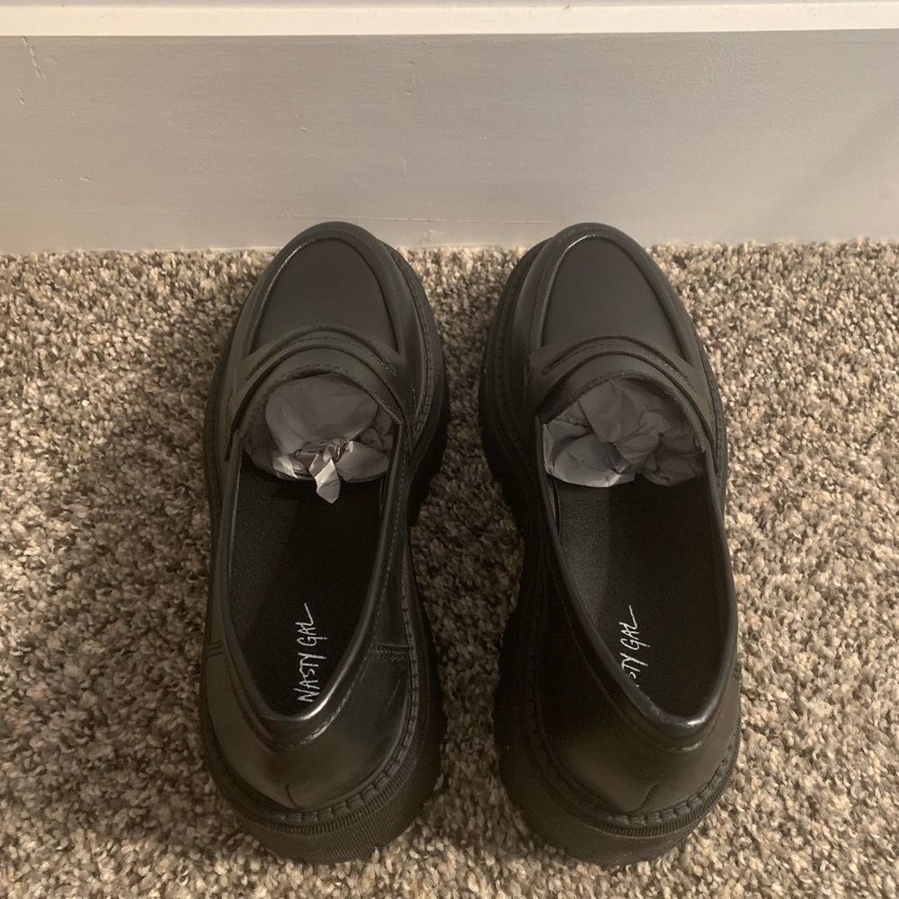 Leather Chunky Penny Loafers SOLD OUT STOCK - Picture 8 of 8
